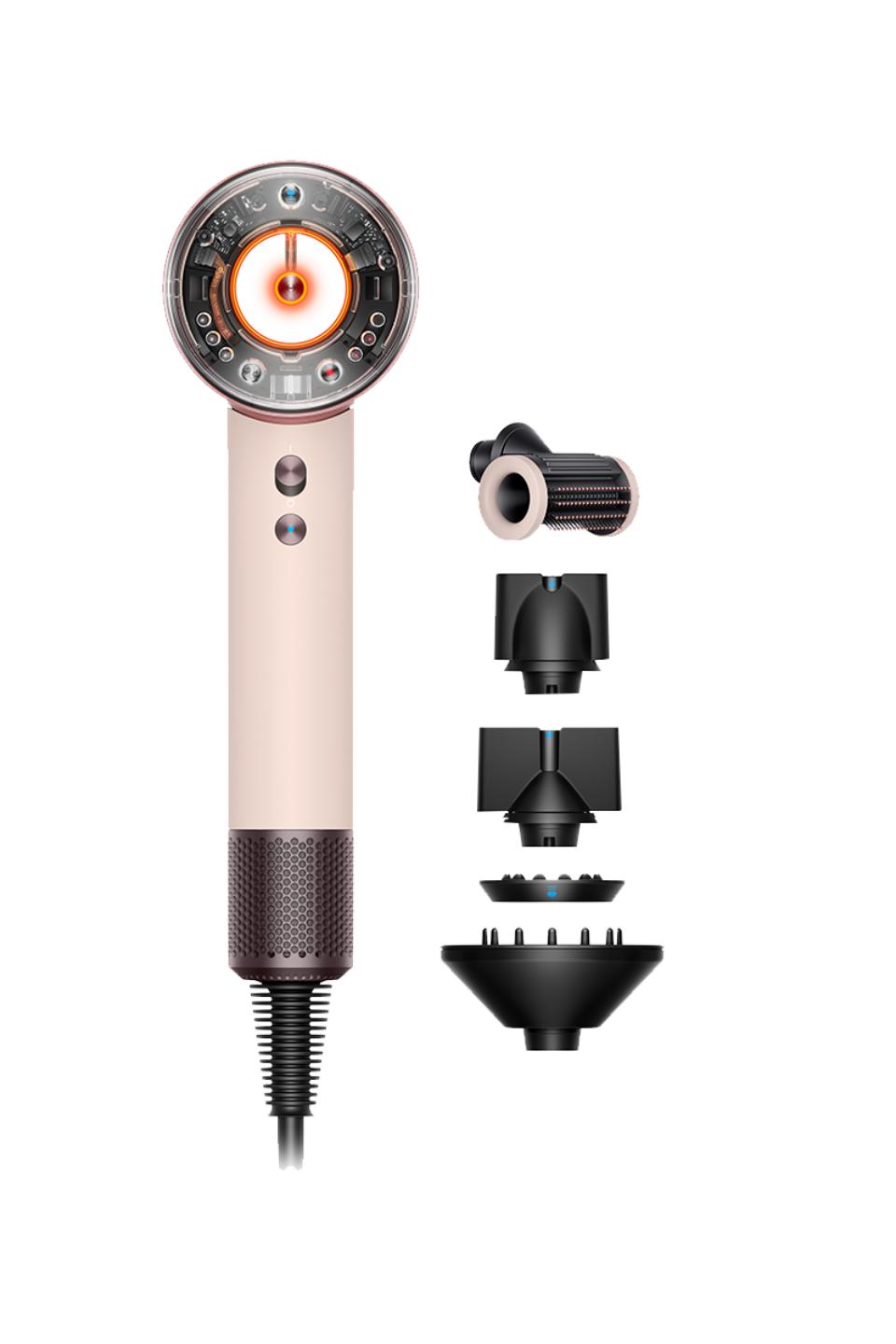 Sèche-cheveux Dyson Supersonic Nural™ cheveux raides à ondulés Rose Céramique